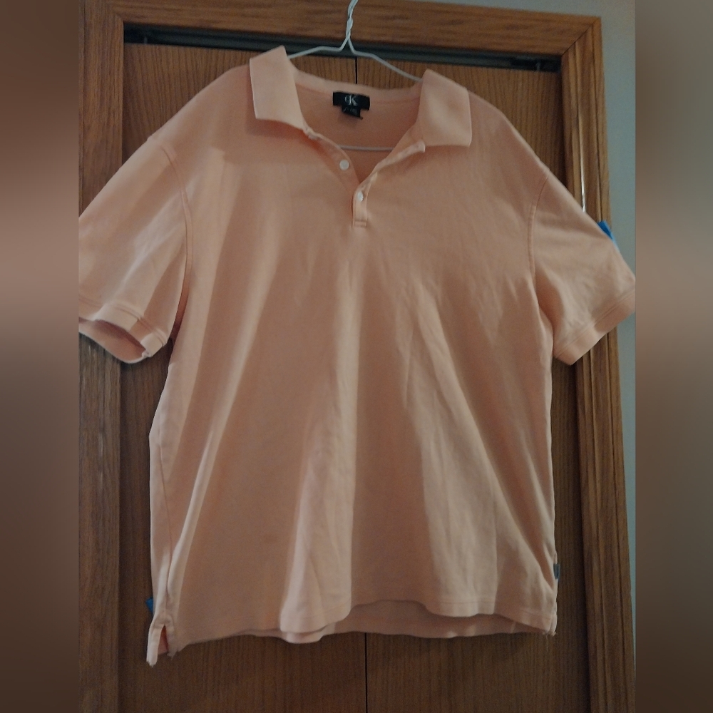 Men's Peach Polo Shirt